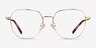 Alphabet Gold TitaniumEyeglass Frames from EyeBuyDirect, Front View
