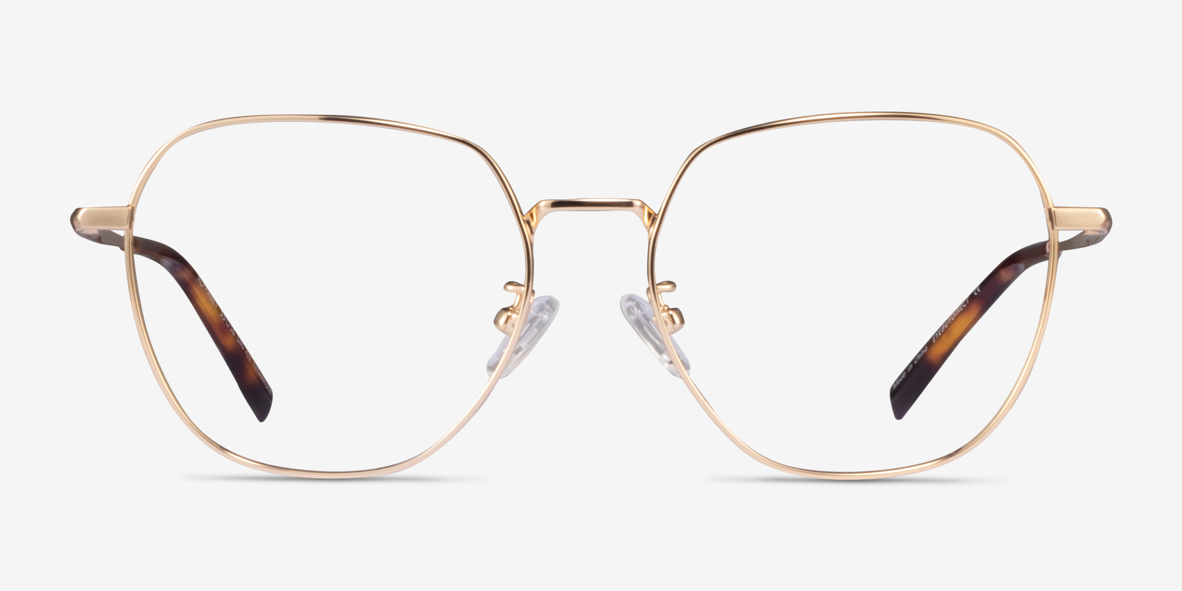 Alphabet Geometric Gold Full Rim Eyeglasses Eyebuydirect Canada 4485