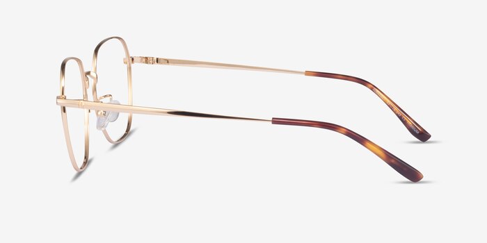 Alphabet Gold Titanium Eyeglass Frames from EyeBuyDirect