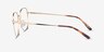 Alphabet Gold TitaniumEyeglass Frames from EyeBuyDirect, Side View