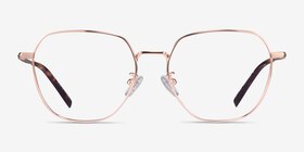 Alphabet Or rose Titanium Montures de lunettes de vue d'EyeBuyDirect, Vue de Face