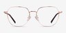 Alphabet Rose Gold TitaniumEyeglass Frames from EyeBuyDirect, Front View