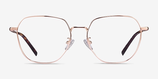 Alphabet Rose Gold Titanium Eyeglass Frames