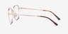 Alphabet Rose Gold TitaniumEyeglass Frames from EyeBuyDirect, Side View