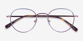 Antone Arc-en-ciel Titanium Montures de lunettes de vue d'EyeBuyDirect, Vue Rapprochée