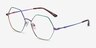 Esto Rainbow TitaniumEyeglass Frames from EyeBuyDirect, Angle View