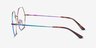 Esto Rainbow TitaniumEyeglass Frames from EyeBuyDirect, Side View