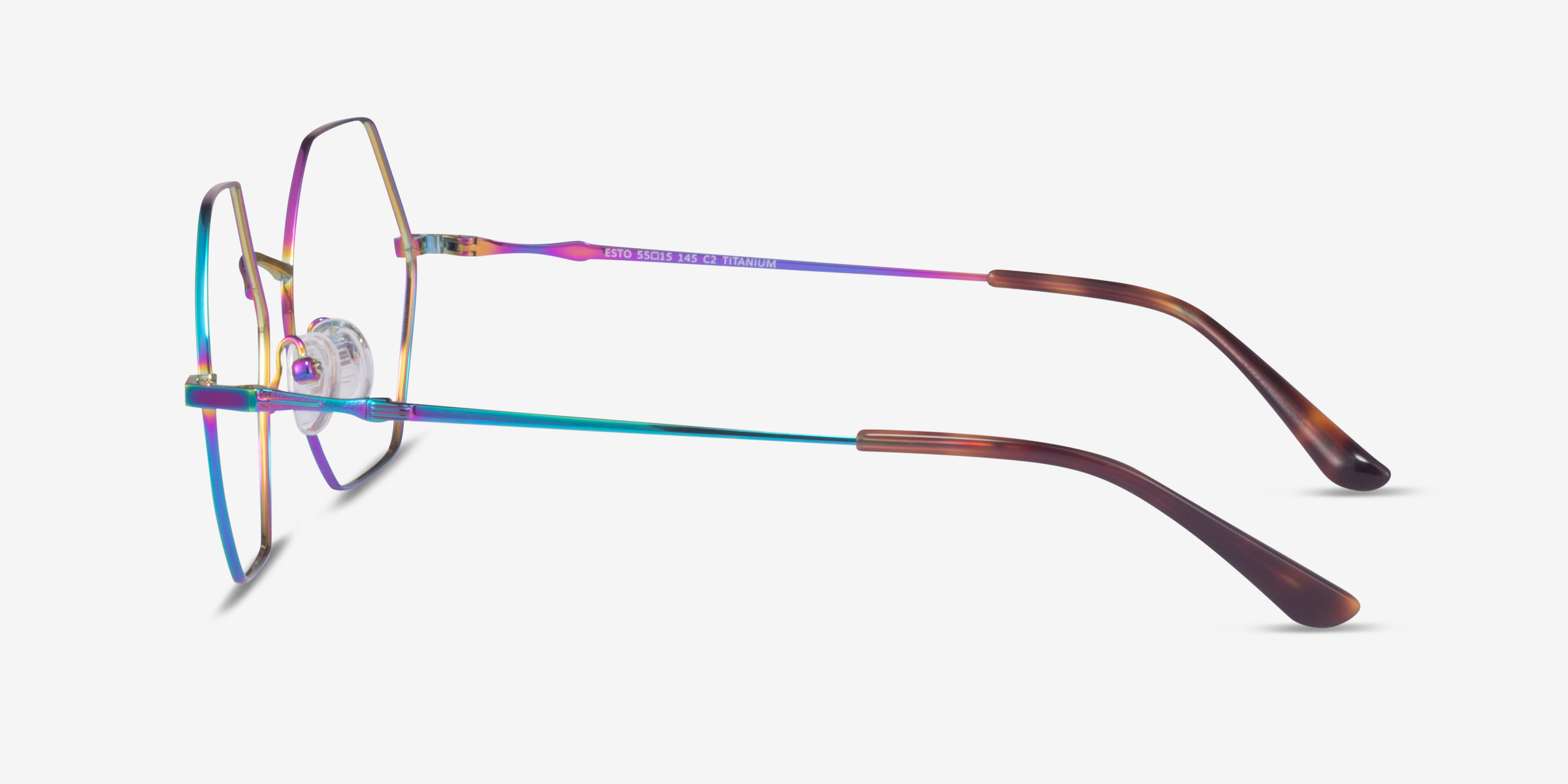 Esto Geometric Rainbow Full Rim Eyeglasses Eyebuydirect