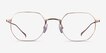 Virgil Rose Gold TitaniumEyeglass Frames from EyeBuyDirect, Front View