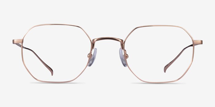 Virgil Rose Gold Titanium Eyeglass Frames from EyeBuyDirect