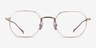 Virgil Rose Gold TitaniumEyeglass Frames from EyeBuyDirect, Front View