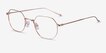 Virgil Rose Gold TitaniumEyeglass Frames from EyeBuyDirect, Angle View