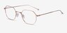 Virgil Rose Gold TitaniumEyeglass Frames from EyeBuyDirect, Angle View