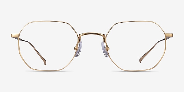 Virgil Gold Titanium Eyeglass Frames