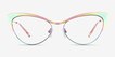 Valerie Rainbow TitaniumEyeglass Frames from EyeBuyDirect, Front View