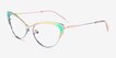 Valerie Rainbow TitaniumEyeglass Frames from EyeBuyDirect, Angle View