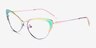Valerie Rainbow TitaniumEyeglass Frames from EyeBuyDirect, Angle View