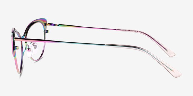 Valerie Rainbow TitaniumEyeglass Frames from EyeBuyDirect, Side View