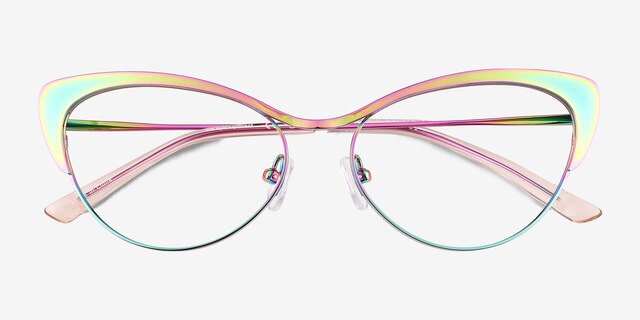 Valerie Rainbow TitaniumEyeglass Frames from EyeBuyDirect, Closed View