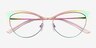 Valerie Rainbow TitaniumEyeglass Frames from EyeBuyDirect, Closed View