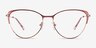 Atlas Shiny Light Brown TitaniumEyeglass Frames from EyeBuyDirect, Front View