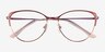 Atlas Shiny Light Brown TitaniumEyeglass Frames from EyeBuyDirect, Closed View