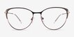 Atlas Shiny Black TitaniumEyeglass Frames from EyeBuyDirect, Front View