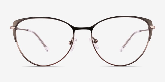 Atlas Shiny Black Titanium Eyeglass Frames from EyeBuyDirect