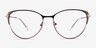 Atlas Shiny Black TitaniumEyeglass Frames from EyeBuyDirect, Front View