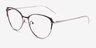 Atlas Shiny Black TitaniumEyeglass Frames from EyeBuyDirect, Angle View
