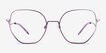 Leo Semi Lavender TitaniumEyeglass Frames from EyeBuyDirect, Front View