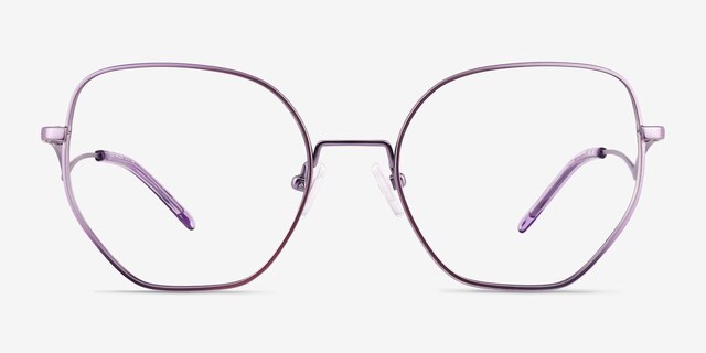 Leo Semi Lavender TitaniumEyeglass Frames from EyeBuyDirect, Front View