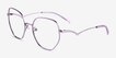 Leo Semi Lavender TitaniumEyeglass Frames from EyeBuyDirect, Angle View