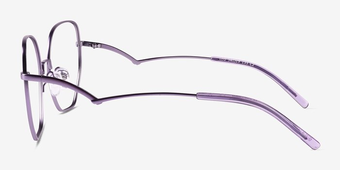 Leo Semi Lavender Titanium Eyeglass Frames from EyeBuyDirect