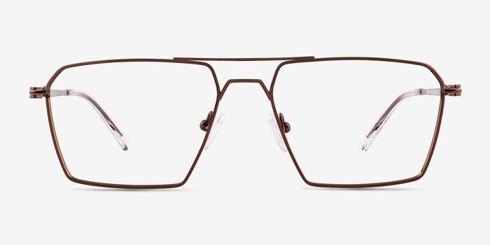 Boreas Shiny Copper  Titanium Eyeglass Frames from EyeBuyDirect