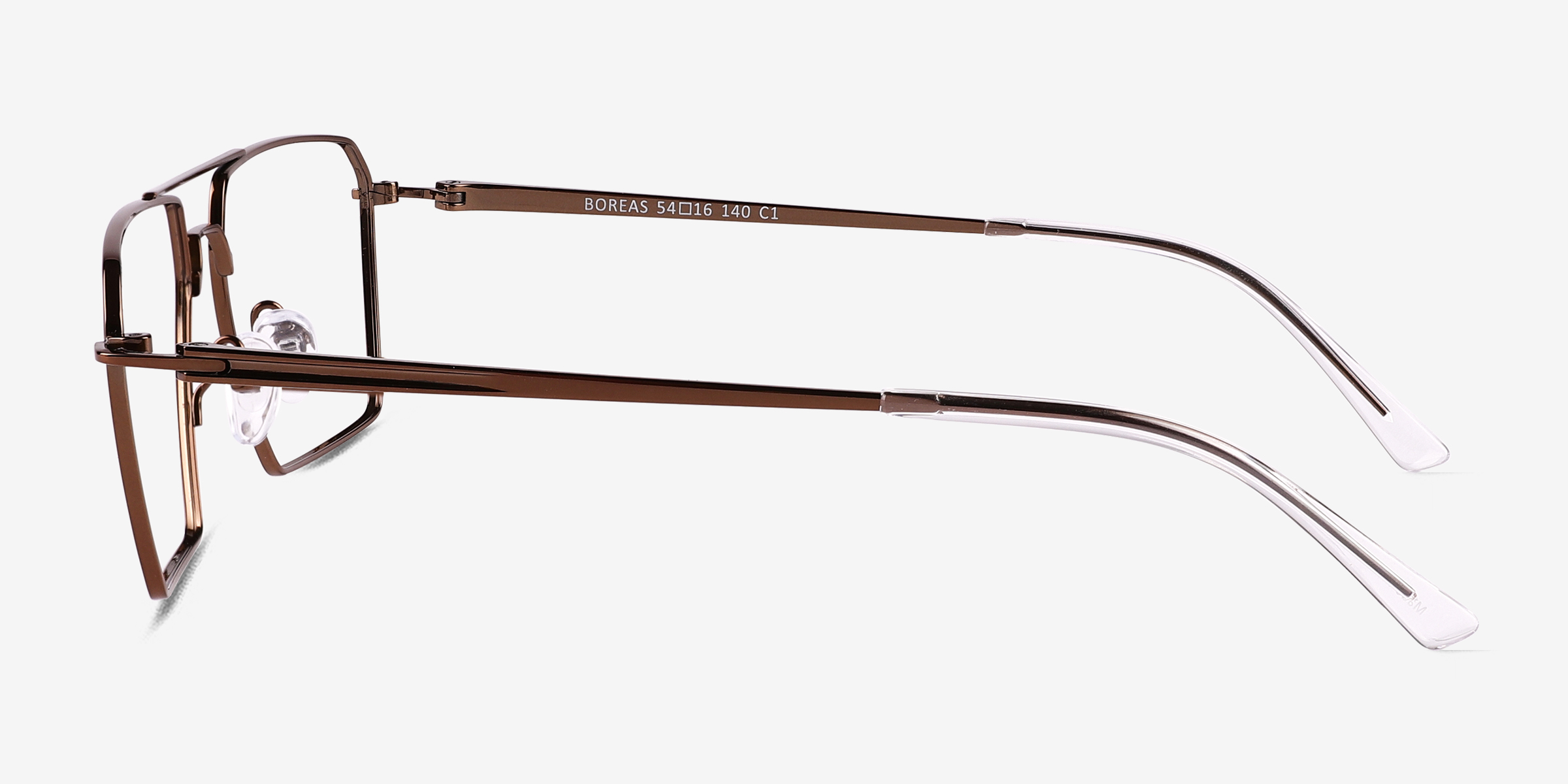 Boreas Aviator Shiny Copper Glasses for Men | Eyebuydirect
