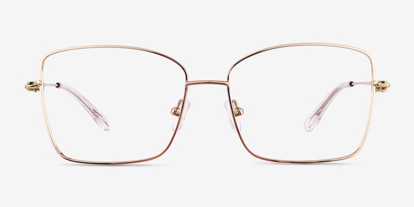 Typhon Shiny Gold Titane Montures de lunettes de vue