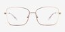 Typhon Shiny Gold TitaniumEyeglass Frames from EyeBuyDirect, Front View
