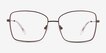 Typhon Matte Silver TitaniumEyeglass Frames from EyeBuyDirect, Front View
