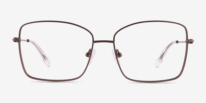Typhon Matte Silver Titanium Eyeglass Frames from EyeBuyDirect