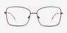 Typhon Matte Silver TitaniumEyeglass Frames from EyeBuyDirect, Front View