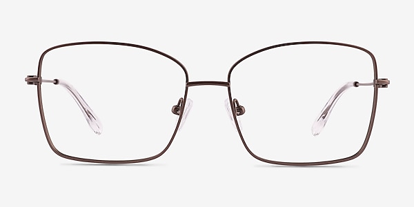 Typhon Matte Silver Titanium Eyeglass Frames