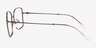 Typhon Matte Silver TitaniumEyeglass Frames from EyeBuyDirect, Side View