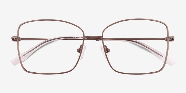 Typhon Matte Silver TitaniumEyeglass Frames from EyeBuyDirect, Closed View