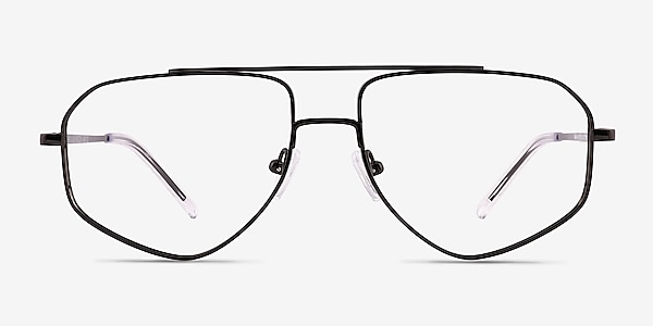 Hercules Shiny Black Titanium Eyeglass Frames