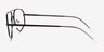 Hercules Shiny Black TitaniumEyeglass Frames from EyeBuyDirect, Side View
