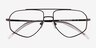 Hercules Shiny Black TitaniumEyeglass Frames from EyeBuyDirect, Closed View
