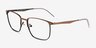 Notus Shiny Copper TitaniumMontures de lunettes de vue d'EyeBuyDirect, Vue d'Angle