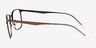 Notus Shiny Copper TitaniumMontures de lunettes de vue d'EyeBuyDirect, Vue de Côté