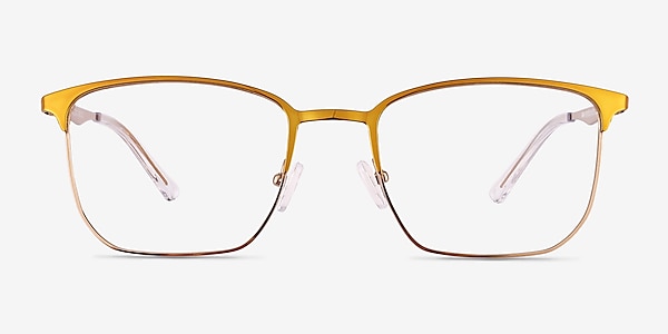 Notus Shiny Gold Titanium Eyeglass Frames